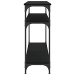vidaXL Măsuță consolă, negru, 100x29x75 cm, lemn compozit vidaXL Măsuță consolă, negru, 100x29x75 cm, lemn compozit