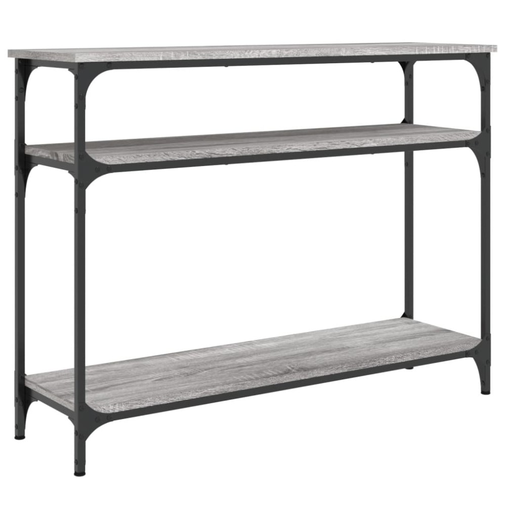 vidaXL Măsuță consolă, gri sonoma, 100x29x75 cm, lemn prelucrat