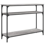 vidaXL Măsuță consolă, gri sonoma, 100x29x75 cm, lemn prelucrat vidaXL Măsuță consolă, gri sonoma, 100x29x75 cm, lemn prelucrat