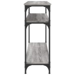 vidaXL Măsuță consolă, gri sonoma, 100x29x75 cm, lemn prelucrat vidaXL Măsuță consolă, gri sonoma, 100x29x75 cm, lemn prelucrat