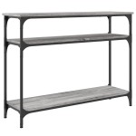vidaXL Măsuță consolă, gri sonoma, 100x29x75 cm, lemn prelucrat vidaXL Măsuță consolă, gri sonoma, 100x29x75 cm, lemn prelucrat