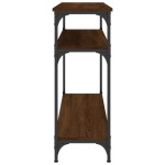 vidaXL Măsuță consolă, stejar maro, 100x29x75 cm, lemn prelucrat vidaXL Măsuță consolă, stejar maro, 100x29x75 cm, lemn prelucrat