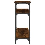 vidaXL Măsuță consolă, stejar fumuriu, 75x29x75 cm, lemn prelucrat vidaXL Măsuță consolă, stejar fumuriu, 75x29x75 cm, lemn prelucrat