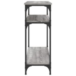 vidaXL Măsuță consolă, gri sonoma, 75x29x75 cm, lemn prelucrat vidaXL Măsuță consolă, gri sonoma, 75x29x75 cm, lemn prelucrat