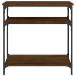 vidaXL Măsuță consolă, stejar maro, 75x29x75 cm, lemn prelucrat vidaXL Măsuță consolă, stejar maro, 75x29x75 cm, lemn prelucrat
