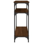 vidaXL Măsuță consolă, stejar maro, 75x29x75 cm, lemn prelucrat vidaXL Măsuță consolă, stejar maro, 75x29x75 cm, lemn prelucrat