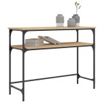 vidaXL Măsuță consolă, stejar sonoma, 100x35,5x75 cm, lemn prelucrat vidaXL Măsuță consolă, stejar sonoma, 100x35,5x75 cm, lemn prelucrat