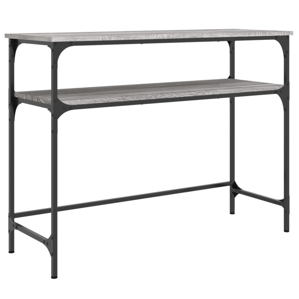 vidaXL Măsuță consolă, gri sonoma, 100x35,5x75 cm, lemn prelucrat