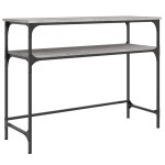 vidaXL Măsuță consolă, gri sonoma, 100x35,5x75 cm, lemn prelucrat vidaXL Măsuță consolă, gri sonoma, 100x35,5x75 cm, lemn prelucrat