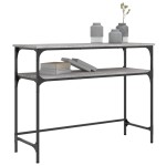 vidaXL Măsuță consolă, gri sonoma, 100x35,5x75 cm, lemn prelucrat vidaXL Măsuță consolă, gri sonoma, 100x35,5x75 cm, lemn prelucrat