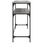 vidaXL Măsuță consolă, gri sonoma, 100x35,5x75 cm, lemn prelucrat vidaXL Măsuță consolă, gri sonoma, 100x35,5x75 cm, lemn prelucrat