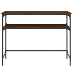 vidaXL Măsuță consolă, stejar maro, 100x35,5x75 cm, lemn prelucrat vidaXL Măsuță consolă, stejar maro, 100x35,5x75 cm, lemn prelucrat