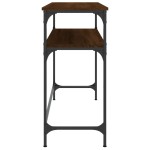 vidaXL Măsuță consolă, stejar maro, 100x35,5x75 cm, lemn prelucrat vidaXL Măsuță consolă, stejar maro, 100x35,5x75 cm, lemn prelucrat