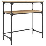 vidaXL Masă consolă, stejar sonoma, 75x35,5x75 cm, lemn prelucrat vidaXL Masă consolă, stejar sonoma, 75x35,5x75 cm, lemn prelucrat