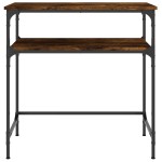 vidaXL Masă consolă, stejar fumuriu, 75x35,5x75 cm, lemn prelucrat