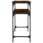 vidaXL Masă consolă, stejar fumuriu, 75x35,5x75 cm, lemn prelucrat