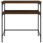 vidaXL Masă consolă, stejar maro, 75x35,5x75 cm, lemn prelucrat