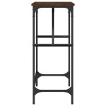 vidaXL Măsuță consolă, stejar maro, 100x32x75 cm, lemn prelucrat