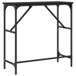 vidaXL Masă consolă, negru, 75x32x75 cm, lemn prelucrat