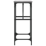 vidaXL Măsuță consolă, gri sonoma, 75x32x75 cm, lemn prelucrat