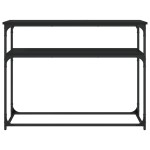 vidaXL Măsuță consolă, negru, 100x35,5x75 cm, lemn compozit vidaXL Măsuță consolă, negru, 100x35,5x75 cm, lemn compozit