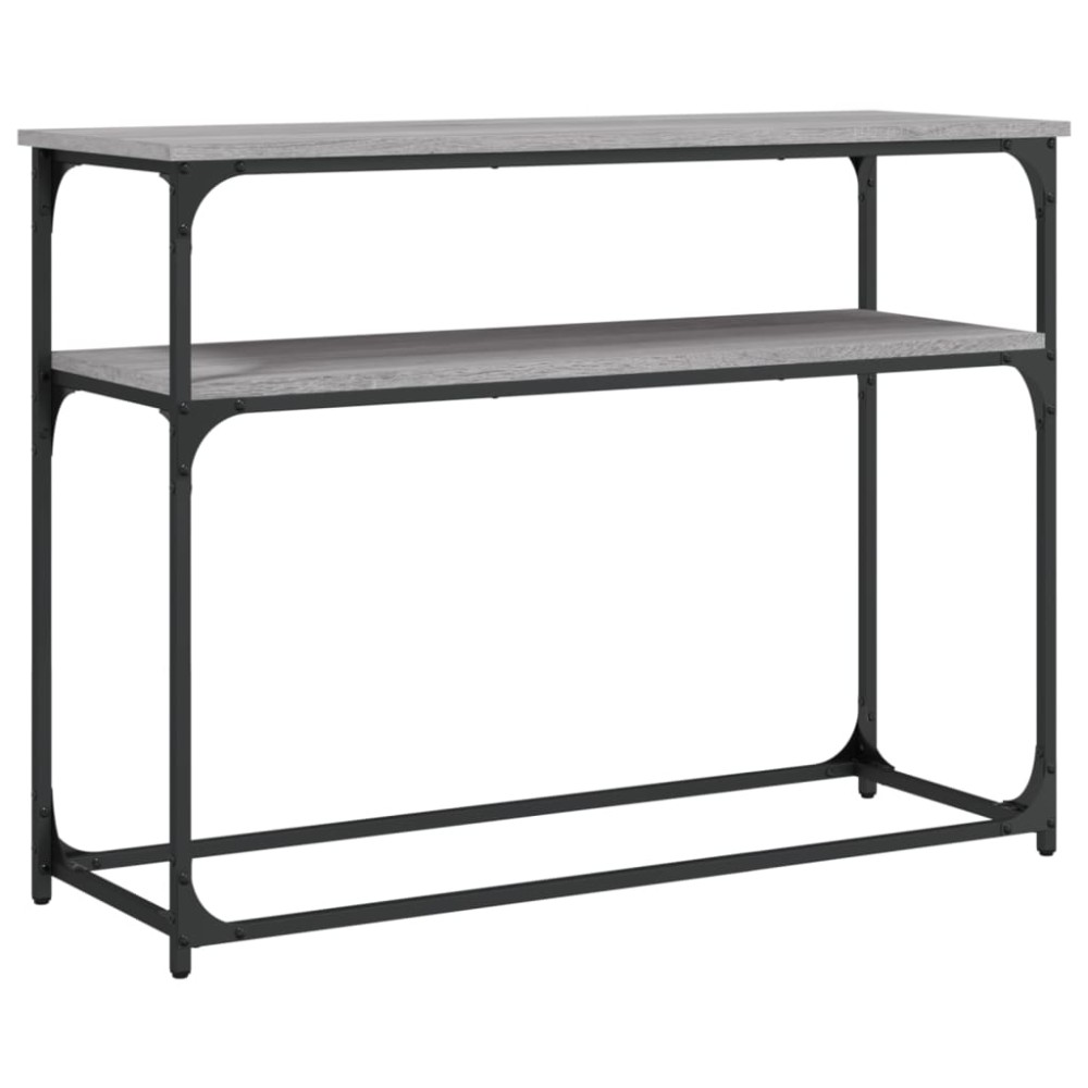 vidaXL Măsuță consolă, gri sonoma, 100x35,5x75 cm, lemn prelucrat