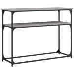 vidaXL Măsuță consolă, gri sonoma, 100x35,5x75 cm, lemn prelucrat vidaXL Măsuță consolă, gri sonoma, 100x35,5x75 cm, lemn prelucrat