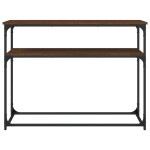 vidaXL Măsuță consolă, stejar maro, 100x35,5x75 cm, lemn prelucrat vidaXL Măsuță consolă, stejar maro, 100x35,5x75 cm, lemn prelucrat
