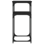 vidaXL Masă consolă, negru, 75x35,5x75 cm, lemn prelucrat