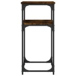 vidaXL Masă consolă, stejar fumuriu, 75x35,5x75 cm, lemn prelucrat