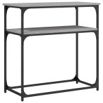 vidaXL Măsuță consolă, gri sonoma, 75x35,5x75 cm, lemn prelucrat vidaXL Măsuță consolă, gri sonoma, 75x35,5x75 cm, lemn prelucrat