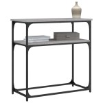 vidaXL Măsuță consolă, gri sonoma, 75x35,5x75 cm, lemn prelucrat vidaXL Măsuță consolă, gri sonoma, 75x35,5x75 cm, lemn prelucrat
