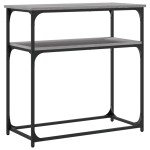 vidaXL Măsuță consolă, gri sonoma, 75x35,5x75 cm, lemn prelucrat vidaXL Măsuță consolă, gri sonoma, 75x35,5x75 cm, lemn prelucrat
