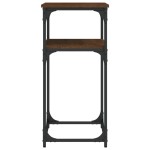 vidaXL Masă consolă, stejar maro, 75x35,5x75 cm, lemn prelucrat