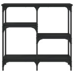 vidaXL Măsuță consolă, negru, 80x29x75 cm, lemn compozit vidaXL Măsuță consolă, negru, 80x29x75 cm, lemn compozit