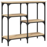 vidaXL Măsuță consolă, stejar sonoma, 80x29x75 cm, lemn prelucrat vidaXL Măsuță consolă, stejar sonoma, 80x29x75 cm, lemn prelucrat