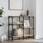 vidaXL Măsuță consolă, stejar sonoma, 80x29x75 cm, lemn prelucrat vidaXL Măsuță consolă, stejar sonoma, 80x29x75 cm, lemn prelucrat
