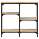 vidaXL Măsuță consolă, stejar sonoma, 80x29x75 cm, lemn prelucrat vidaXL Măsuță consolă, stejar sonoma, 80x29x75 cm, lemn prelucrat