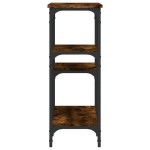vidaXL Măsuță consolă, stejar fumuriu, 80x29x75 cm, lemn prelucrat vidaXL Măsuță consolă, stejar fumuriu, 80x29x75 cm, lemn prelucrat