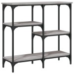 vidaXL Măsuță consolă, gri sonoma, 80x29x75 cm, lemn prelucrat vidaXL Măsuță consolă, gri sonoma, 80x29x75 cm, lemn prelucrat