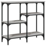 vidaXL Măsuță consolă, gri sonoma, 80x29x75 cm, lemn prelucrat vidaXL Măsuță consolă, gri sonoma, 80x29x75 cm, lemn prelucrat