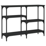 vidaXL Măsuță consolă, negru, 102x29x75 cm, lemn compozit vidaXL Măsuță consolă, negru, 102x29x75 cm, lemn compozit