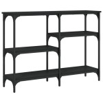 vidaXL Măsuță consolă, negru, 102x29x75 cm, lemn compozit vidaXL Măsuță consolă, negru, 102x29x75 cm, lemn compozit