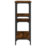 vidaXL Măsuță consolă, stejar fumuriu, 102x29x75 cm, lemn prelucrat vidaXL Măsuță consolă, stejar fumuriu, 102x29x75 cm, lemn prelucrat
