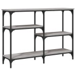 vidaXL Măsuță consolă, gri sonoma, 102x29x75 cm, lemn prelucrat vidaXL Măsuță consolă, gri sonoma, 102x29x75 cm, lemn prelucrat