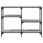 vidaXL Măsuță consolă, gri sonoma, 102x29x75 cm, lemn prelucrat vidaXL Măsuță consolă, gri sonoma, 102x29x75 cm, lemn prelucrat