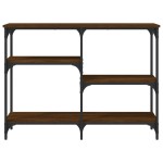 vidaXL Măsuță consolă, stejar maro, 102x29x75 cm, lemn prelucrat vidaXL Măsuță consolă, stejar maro, 102x29x75 cm, lemn prelucrat