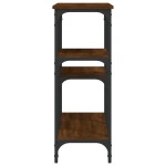 vidaXL Măsuță consolă, stejar maro, 102x29x75 cm, lemn prelucrat vidaXL Măsuță consolă, stejar maro, 102x29x75 cm, lemn prelucrat