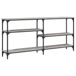 vidaXL Măsuță consolă, gri sonoma, 160x29x75 cm, lemn prelucrat vidaXL Măsuță consolă, gri sonoma, 160x29x75 cm, lemn prelucrat