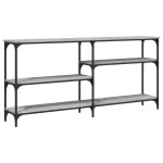 vidaXL Măsuță consolă, gri sonoma, 160x29x75 cm, lemn prelucrat vidaXL Măsuță consolă, gri sonoma, 160x29x75 cm, lemn prelucrat